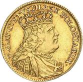 Obverse 5 Thaler (August d'or) 1754 EC Crown