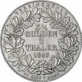 Reverse 2 Thaler 1843