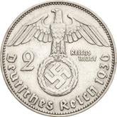 Reverse 2 Reichsmark 1936 J