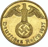 Reverse 10 Reichspfennig 1937 F