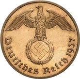 Reverse 2 Reichspfennig 1937 A