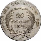 Reverse 20 Kreuzer 1820 S