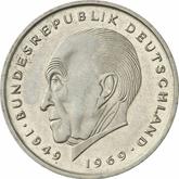 Obverse 2 Mark 1973 G Konrad Adenauer