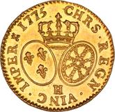 Reverse Louis d'Or 1775 H