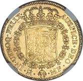 Reverse 4 Escudos 1763 Mo MF