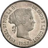 Obverse 10 Reales 1857