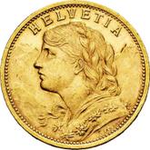Obverse 20 Francs 1902 B Vreneli