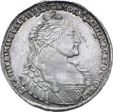 Obverse Rouble 1737 Type 1735