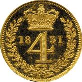 Reverse Fourpence (Groat) 1831 Maundy