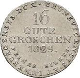 Reverse 16 Gute Groschen 1829