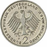 Reverse 2 Mark 1976 F Theodor Heuss