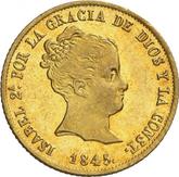 Obverse 80 Reales 1845 S RD