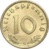 Obverse 10 Reichspfennig 1939 G