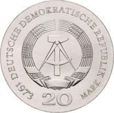 Reverse 20 Mark 1973 August Bebel