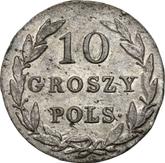 Reverse 10 Groszy 1827 IB