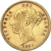 Obverse Half Sovereign 1881 S Coat of arms