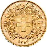 Reverse 20 Francs 1947 B Vreneli