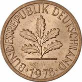 Reverse 1 Pfennig 1978 F