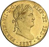 Obverse 2 Escudos 1827 S JB