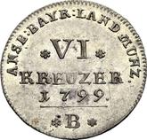 Reverse 6 Kreuzer 1799 B