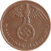 Reverse 1 Reichspfennig 1938 B