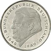 Obverse 2 Mark 1991 J Franz Josef Strauss