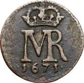 Obverse Schilling (Szelag) 1671 Torun