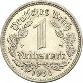 Obverse 1 Reichsmark 1936 E