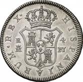 Reverse 4 Reales 1772 M PJ