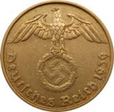 Reverse 5 Reichspfennig 1939 B