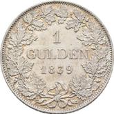Reverse Goldgulden 1839