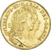 Obverse Five guineas 1693