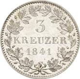 Reverse 3 Kreuzer 1841
