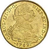 Obverse 8 Escudos 1782 NR JJ