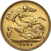 Reverse Half Sovereign 1903 S