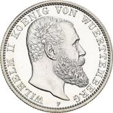 Obverse 2 Mark 1908 F Wurtenberg