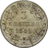 Reverse 3 Kreuzer 1841