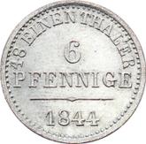 Reverse 6 Pfennig 1844 S