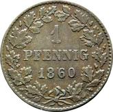 Reverse 1 Pfennig 1860