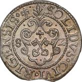 Reverse Schilling (Szelag) 1582 Riga