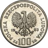 Obverse 100 Zlotych 1983 MW Pattern Bears