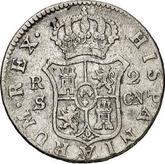Reverse 2 Reales 1799 S CN