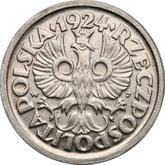 Obverse 20 Groszy 1924 WJ Pattern