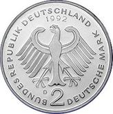 Reverse 2 Mark 1992 D Ludwig Erhard