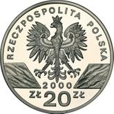 Obverse 20 Zlotych 2000 MW NR Hoopoe