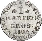 Reverse Mariengroschen 1802