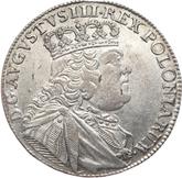 Obverse Ort (18 Groszy) 1754 EC Crown