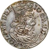 Obverse 6 Groszy (Szostak) 1661 NG Bust without circle frame