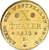 Reverse 10 Thaler 1812 B