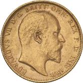 Obverse Sovereign 1908 S